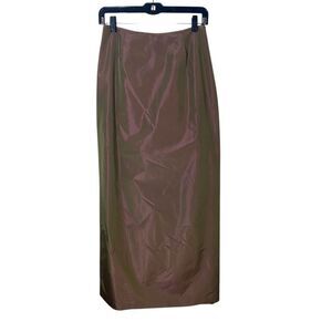 Harold's Vintage Long Skirt in Dusty Rose Olive Sz 6